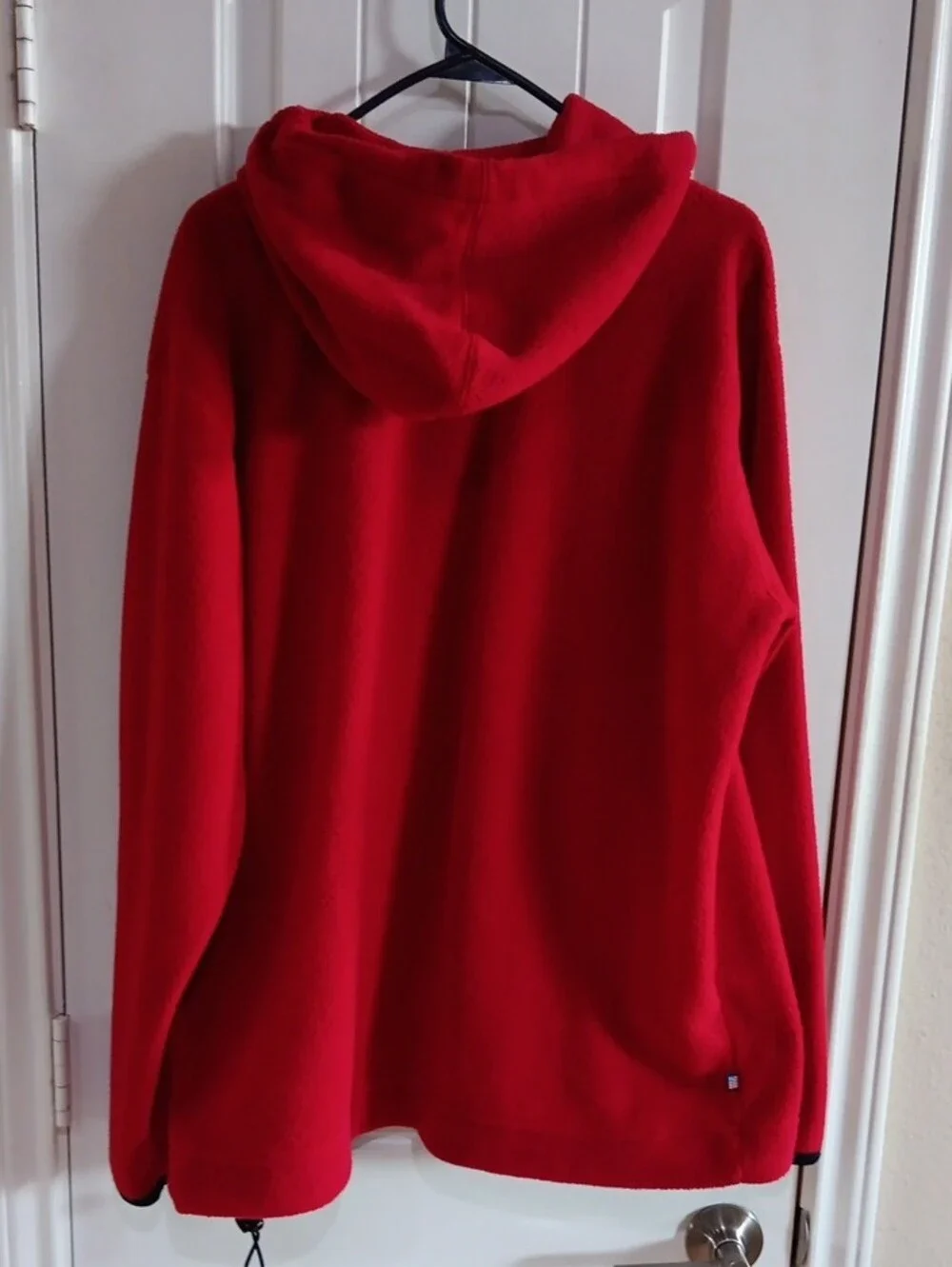 Polo by Ralph Lauren Red Fleece Hoodie with Navy Drawcords